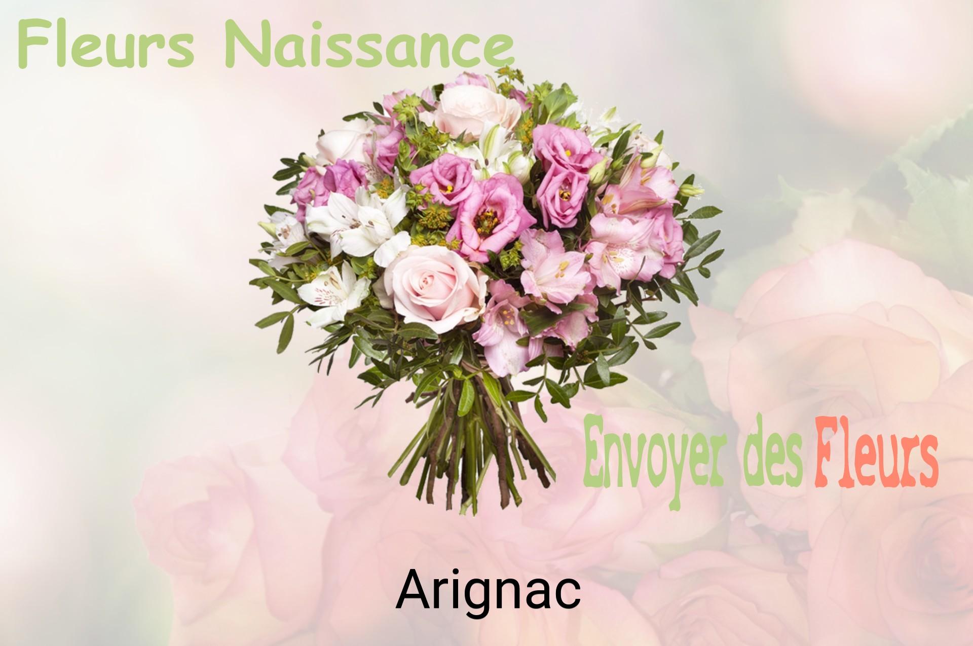 Bouquet de fleurs de naissance livré à Arignac
